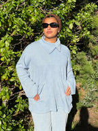 The Wool Criss-cross Blouse