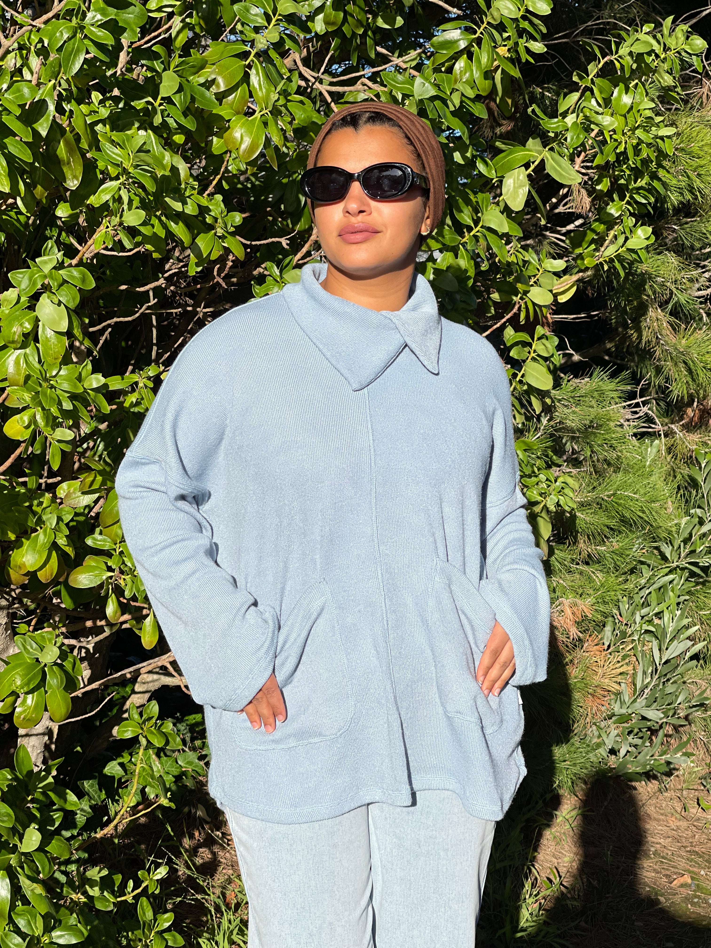 The Wool Criss-cross Blouse