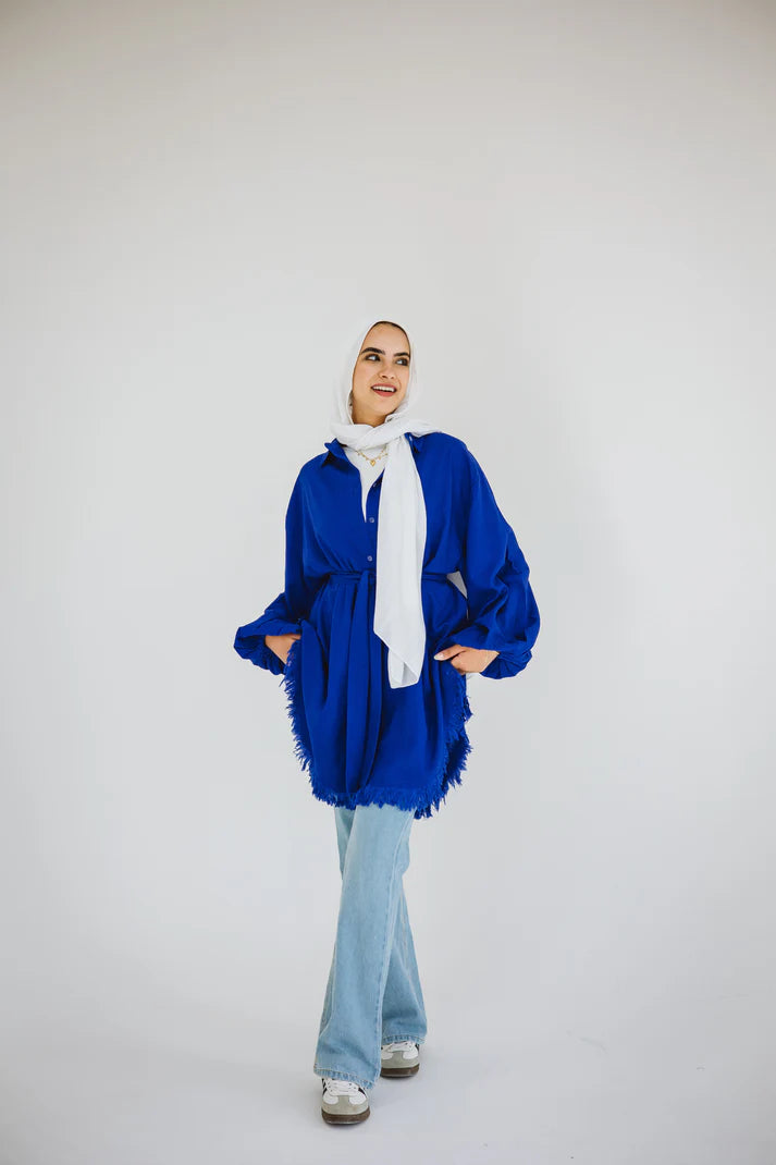 Blue kokta chemise