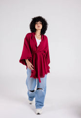 Kokta chemise in maroon