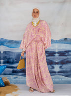 PinkPalm wrap Dress