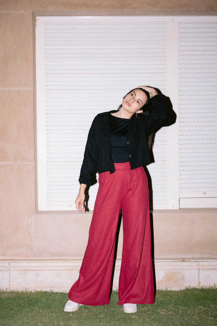 Linea pants in maroon