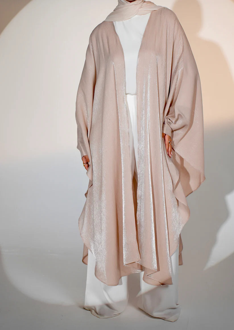 Starry Nights Shawl Kaftan in Rose