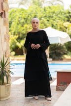 Flora ruffles dress Code 15 Black