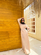 Flow Belted Dress C601 Beige