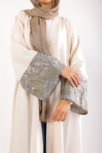 Elegant Shimmer Caftan – Code 511 Off White
