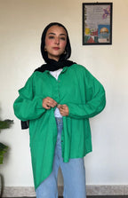 MAHA HIGH-LOW LINEN SHIRT