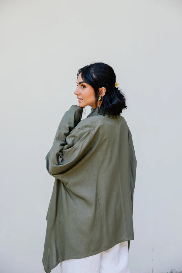 Good feels kimono in olive