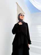 Ruffle Tier Abaya C604