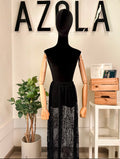Lace long skirt