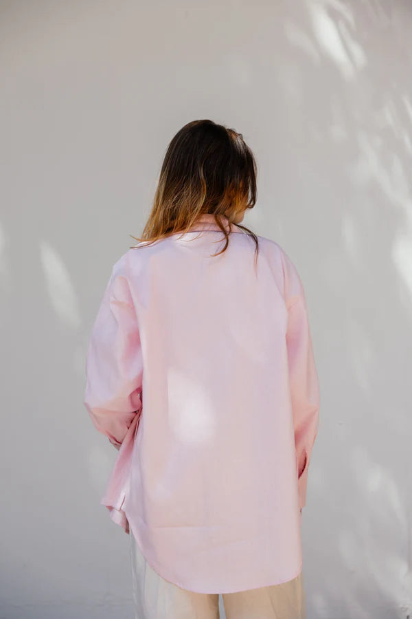 Linen shirt in Pink