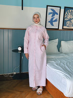 Sunday Linen Dress - Baby Pink