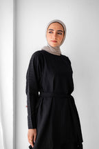 Crinkle Asymmetric Long Blouse Code 10 C