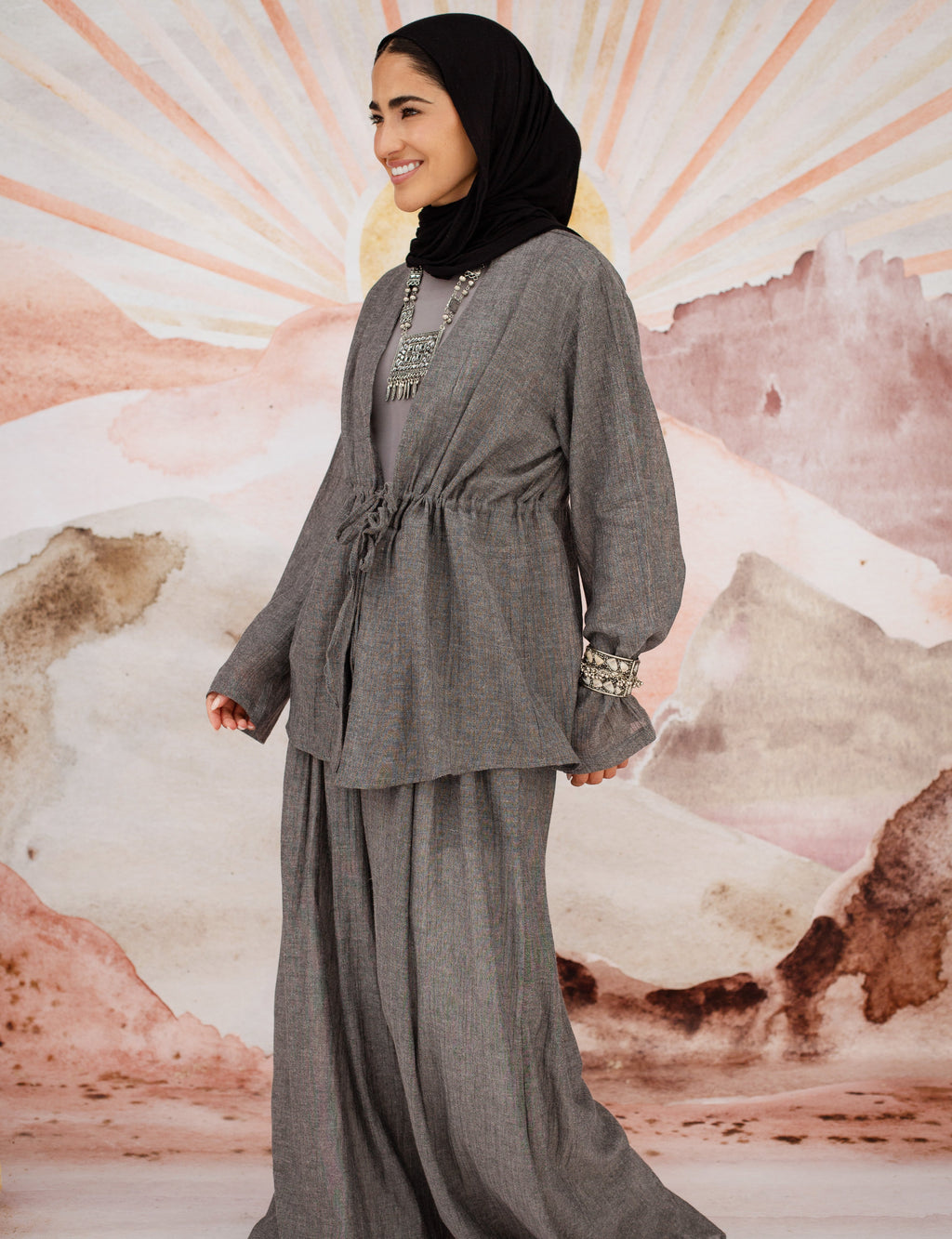 Luna pants 02 in Grey
