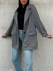 Utility blazer in grey