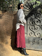 Burgundy Skirt