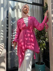 DELINA Cardigan in Pink