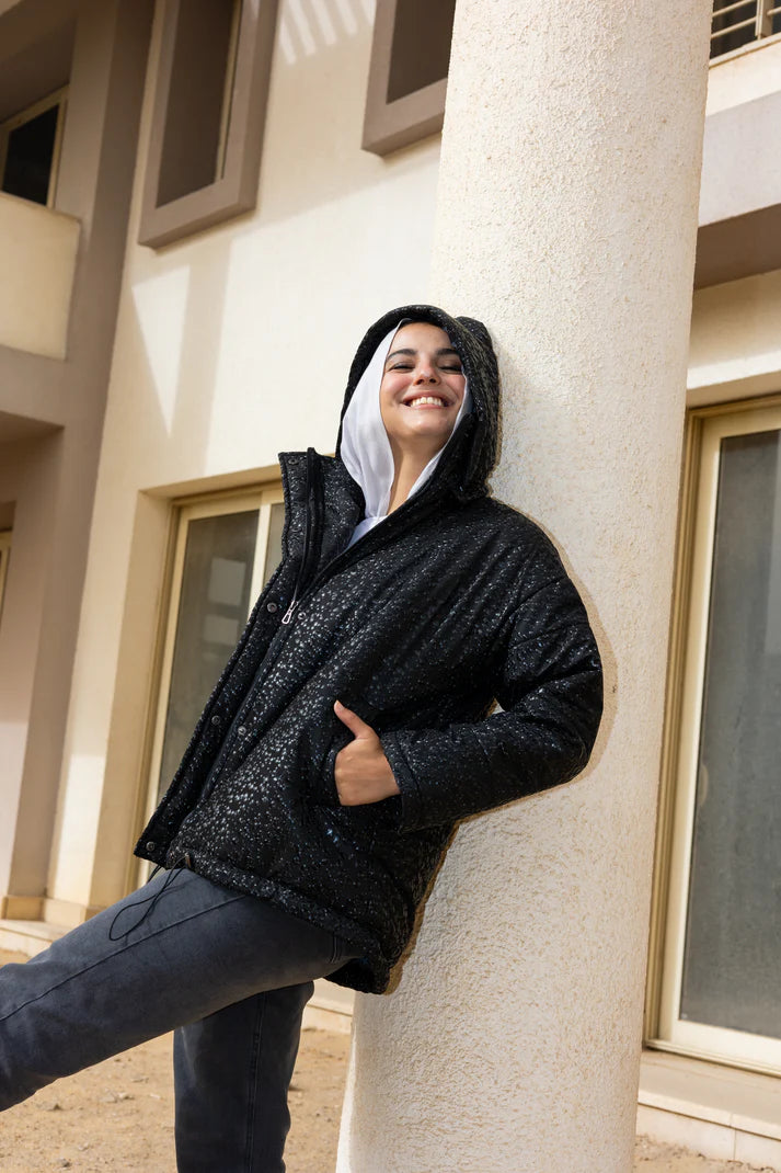 The dotted puffer in black