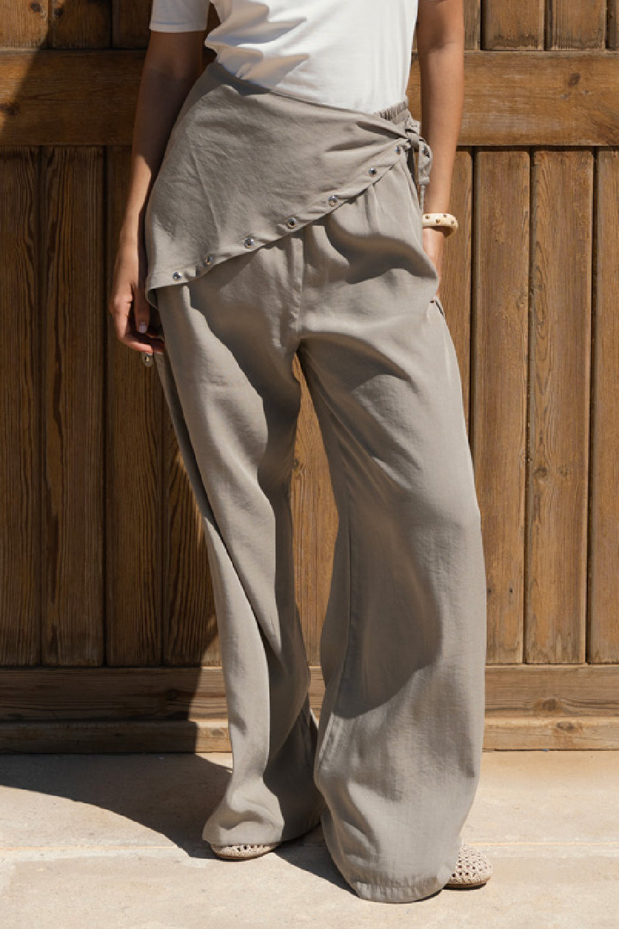 Ease Linen Pants -Olive