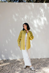 Linen shirt in Lime