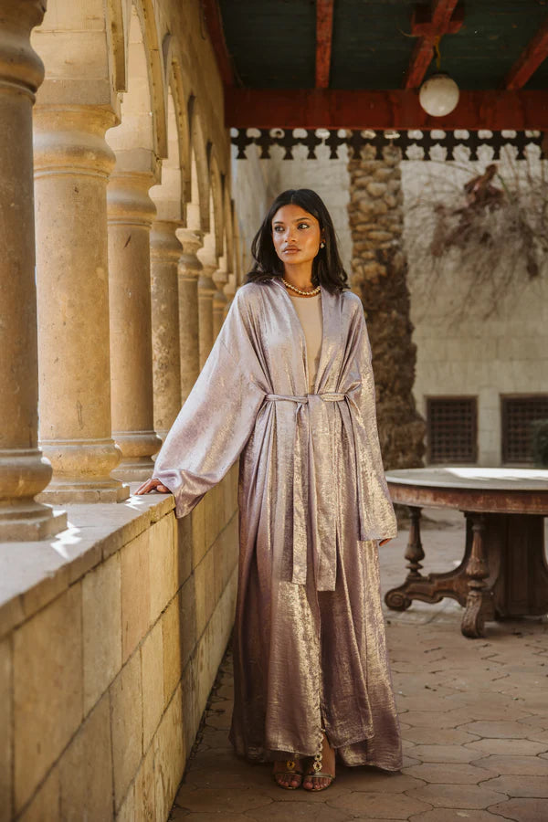 Shimmer kaftan in Lilac