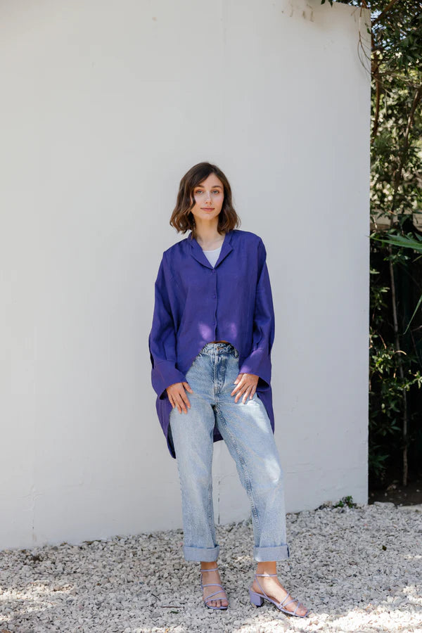 Pretty girl blouse in purple