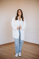 Bubble jacket in white