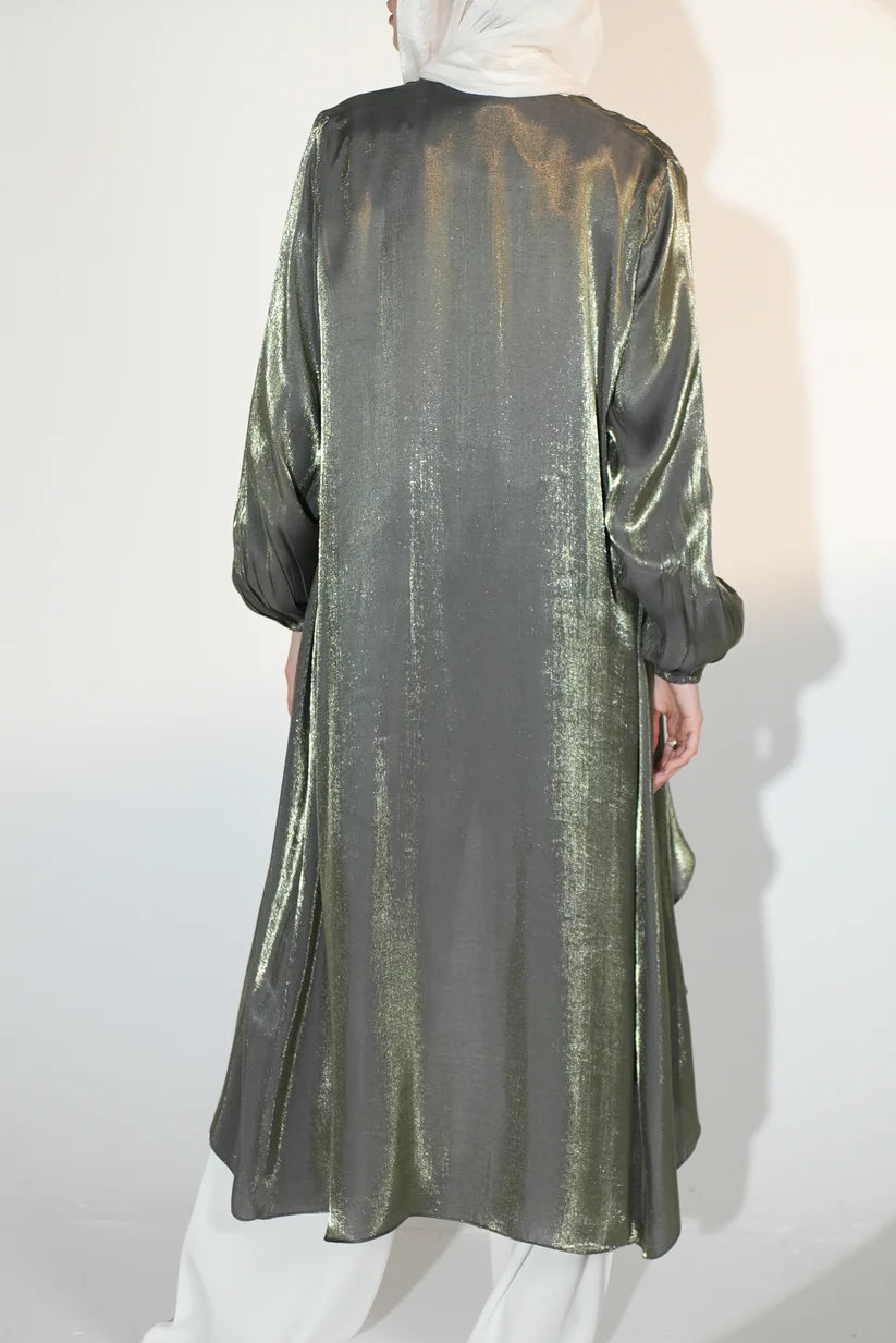 Emilia Kaftan in Greyish Olive
