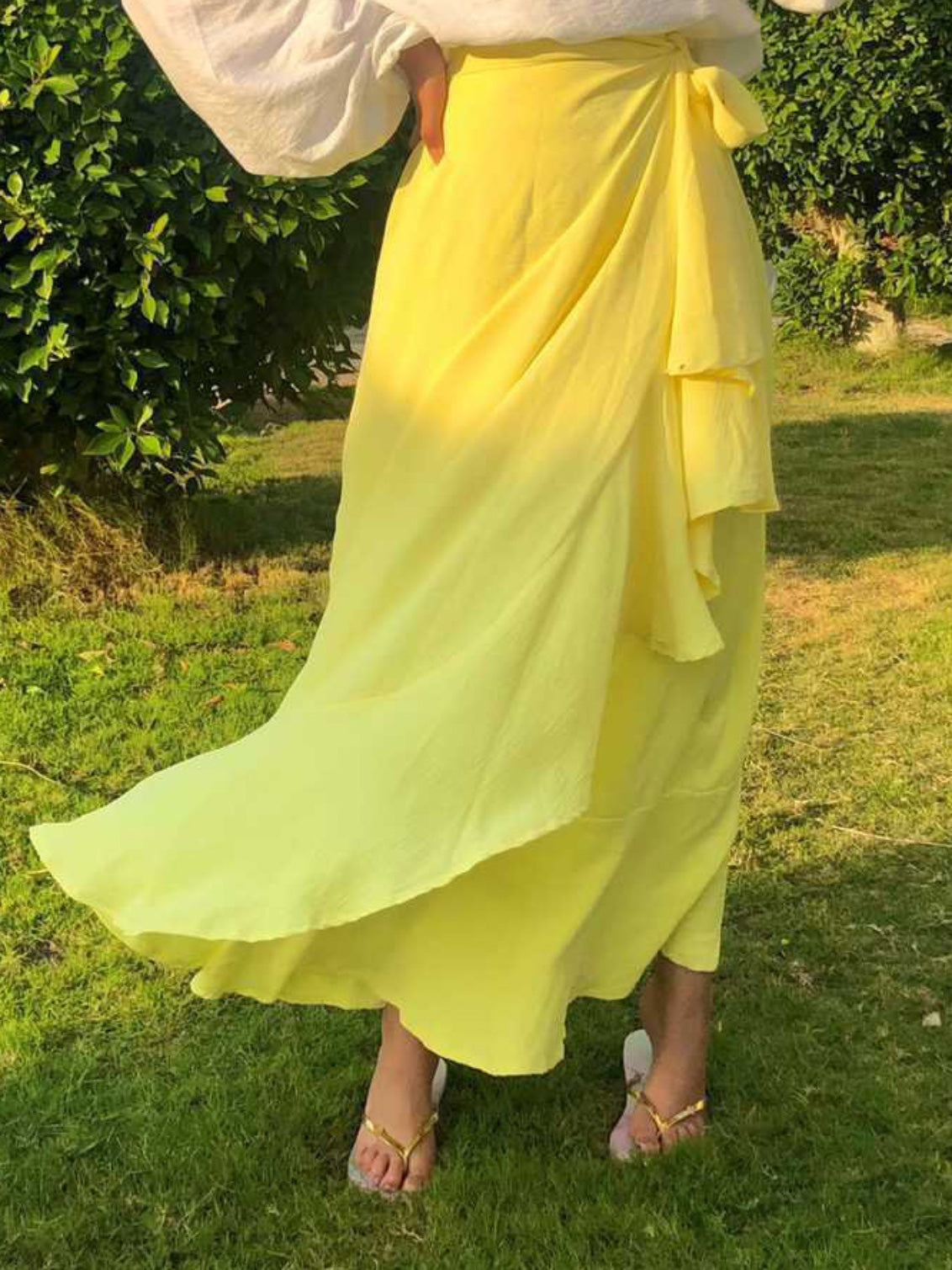 Ruffle Wrapped Skirt
