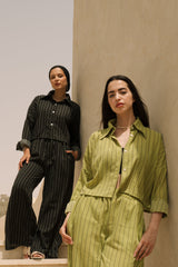Striped Linen Set