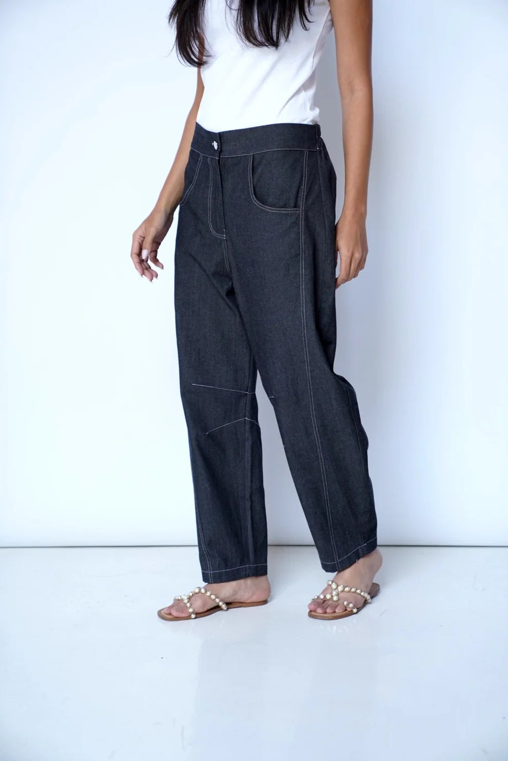 Balloon Denim Pants