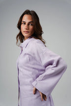 Back Tie Linen Blouse