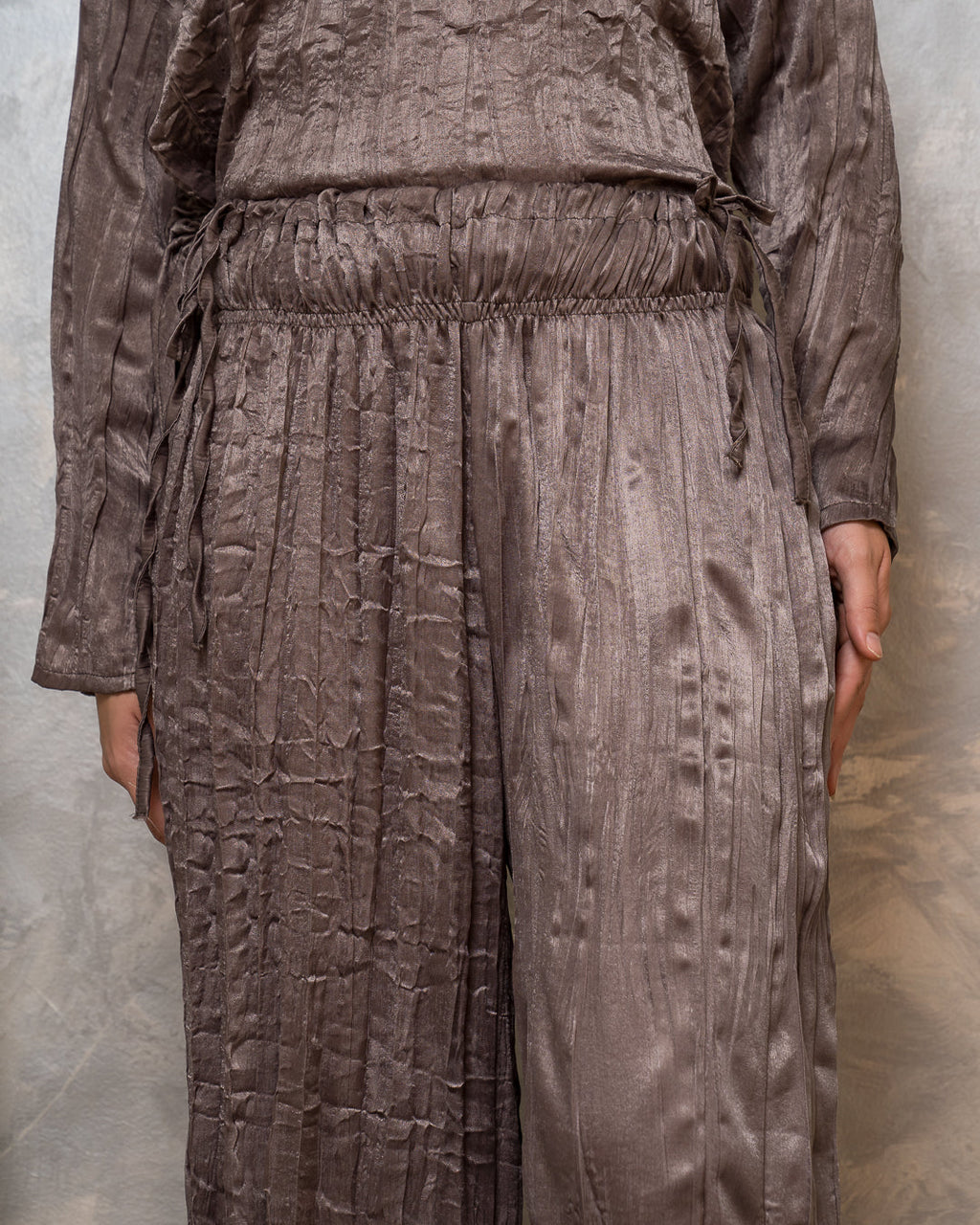 Bougie Girl Premium Wrinkled Satin Set