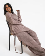 Bougie Girl Premium Wrinkled Satin Set