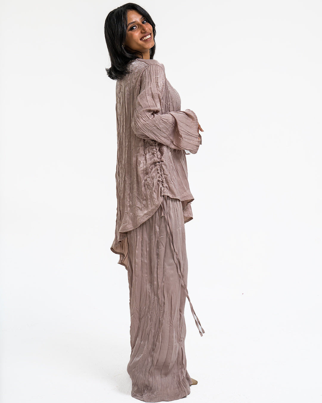 Bougie Girl Premium Wrinkled Satin Set