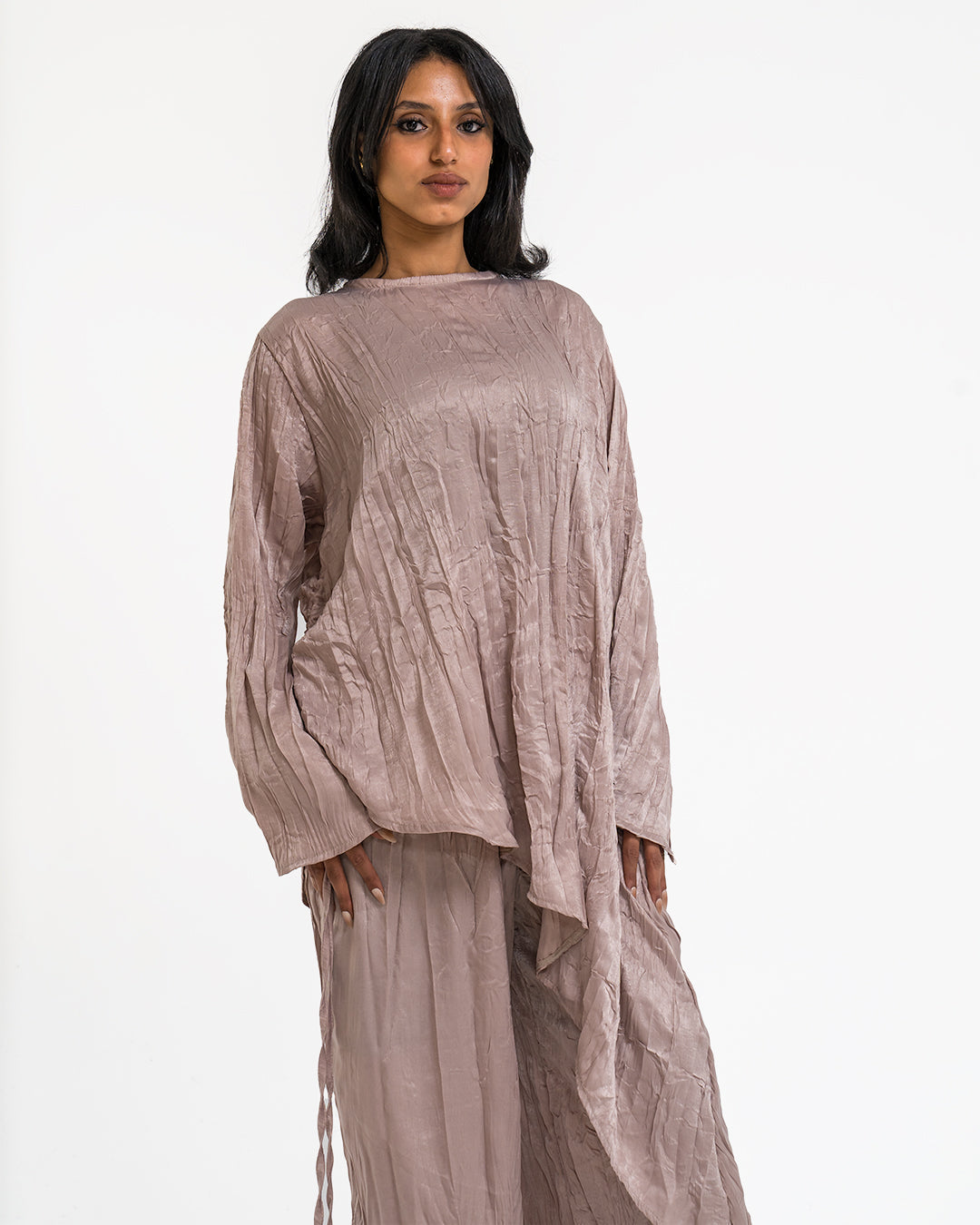 Bougie Girl Premium Wrinkled Satin Set