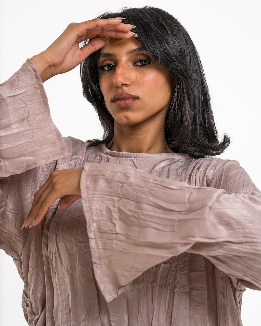 Bougie Girl Premium Wrinkled Satin Set