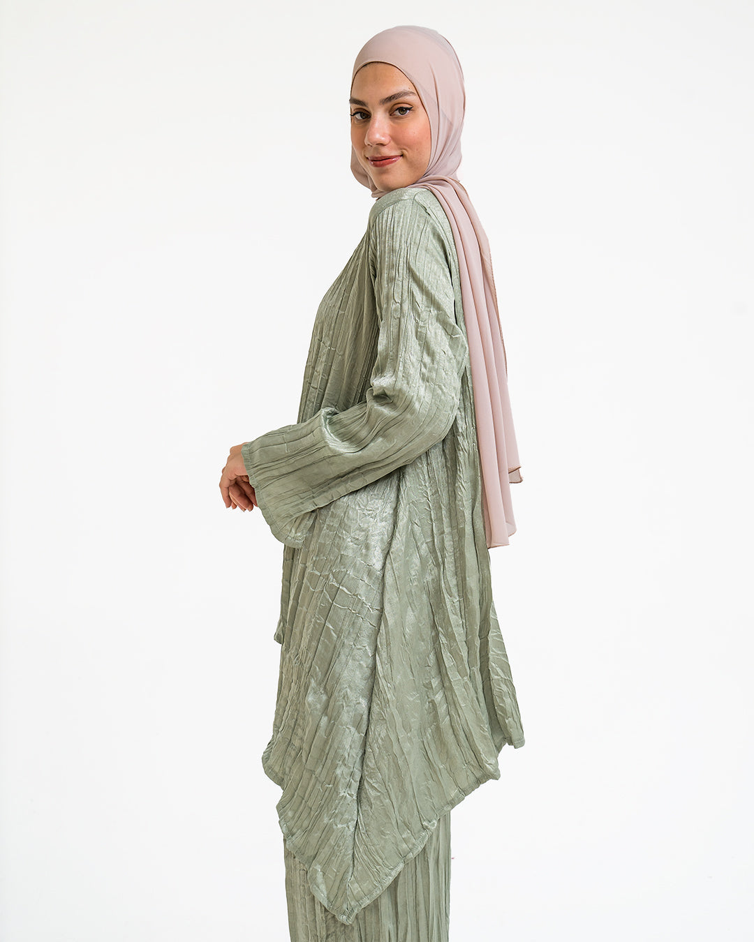 Bougie Girl Premium Wrinkled Satin Set