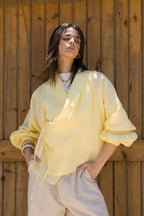 The linen jacket - Yellow