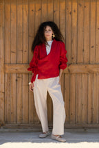 The linen jacket - Red