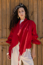 The linen jacket - Red
