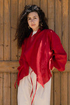 The linen jacket - Red