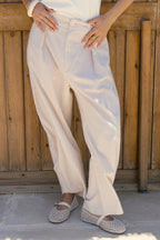 Linen balloon pants - Beige