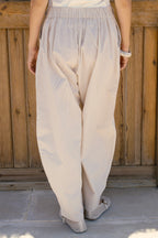 Linen balloon pants - Beige