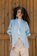 The linen jacket - Baby Blue