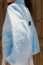 The linen jacket - Baby Blue
