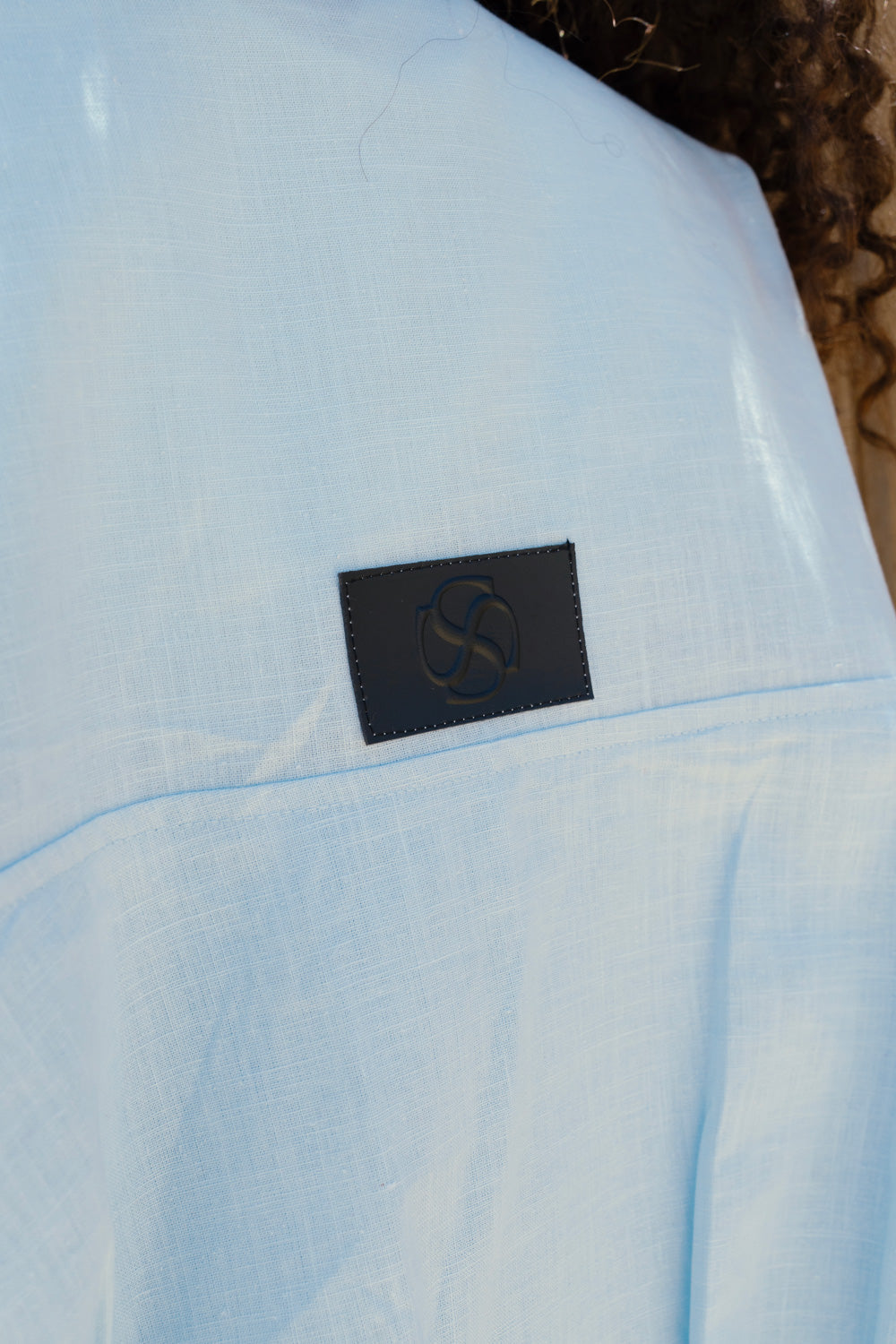 The linen jacket - Baby Blue