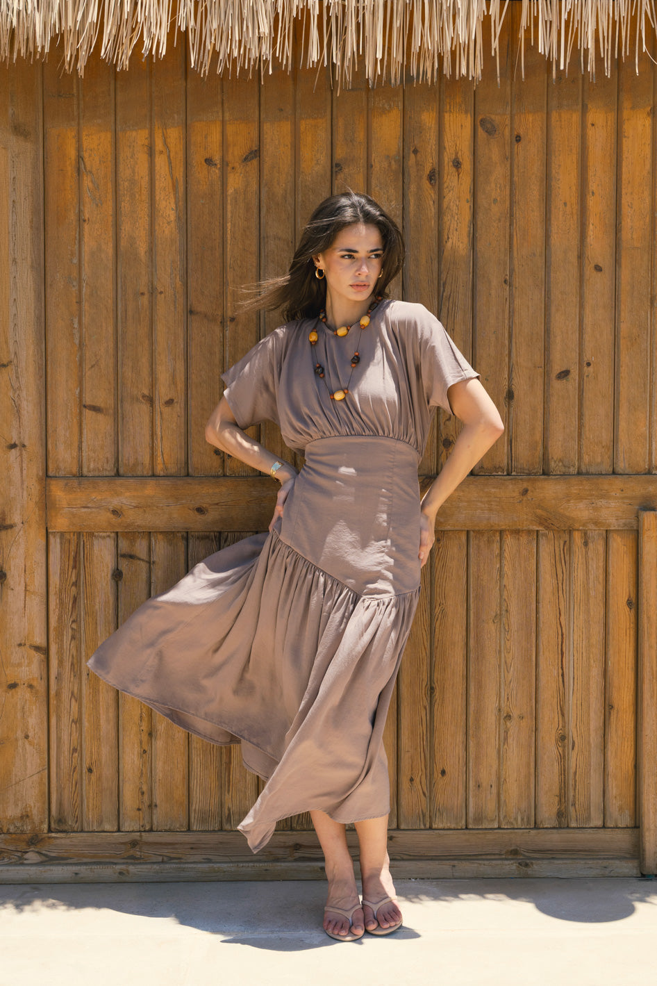 Lumi dress - Tanned Beige