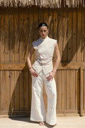 Midrise Wide-leg Jeans - White