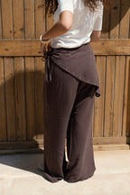 Ease Linen Pants - Brown